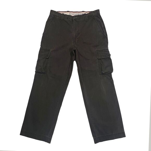 Dockers Relaxed Fit Cargo Flat Front Outdoor Utility Pants - Picture 1 of 8
